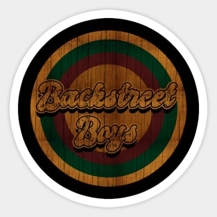 Circle Retro Backstreet Boys Sticker